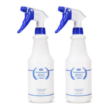 Load image into Gallery viewer, Uineko Glass Cleaner Spray Bottle 2 Pack Heavy Duty Spraying Dispensing Bottles Leak Proof Mist Empty Water Bottle for Cleaning Solution Planting
