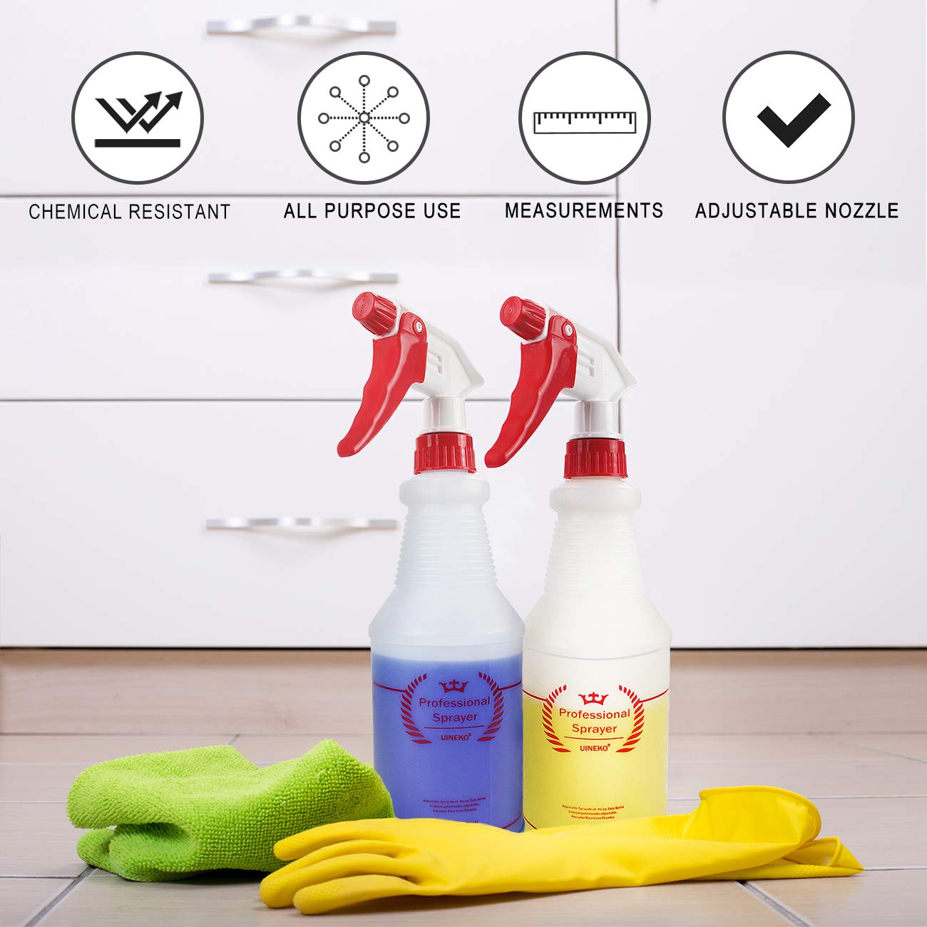 Equate 8oz (236mL) Plastic Spray Bottle | Adjustable Nozzle, Multipurpose  Use