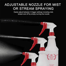 Load image into Gallery viewer, Plastic Spray Bottle 2 Pack, 32 Oz, All-Purpose Heavy Duty Spraying Bottles Sprayer Leak Proof Mist Empty Water Bottle for Cleaning Solution Planting Pet with Adjustable Nozzle - Red
