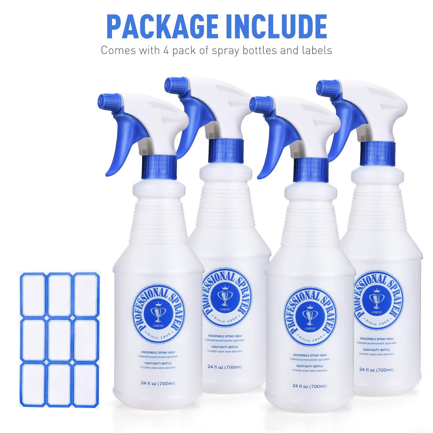 Amber Glass Spray Bottle Aazon.co: PATIKIL 500l/16oz Plastic Spray Bottles, 4pcs Adjustable Water Spray Bottle For Hair