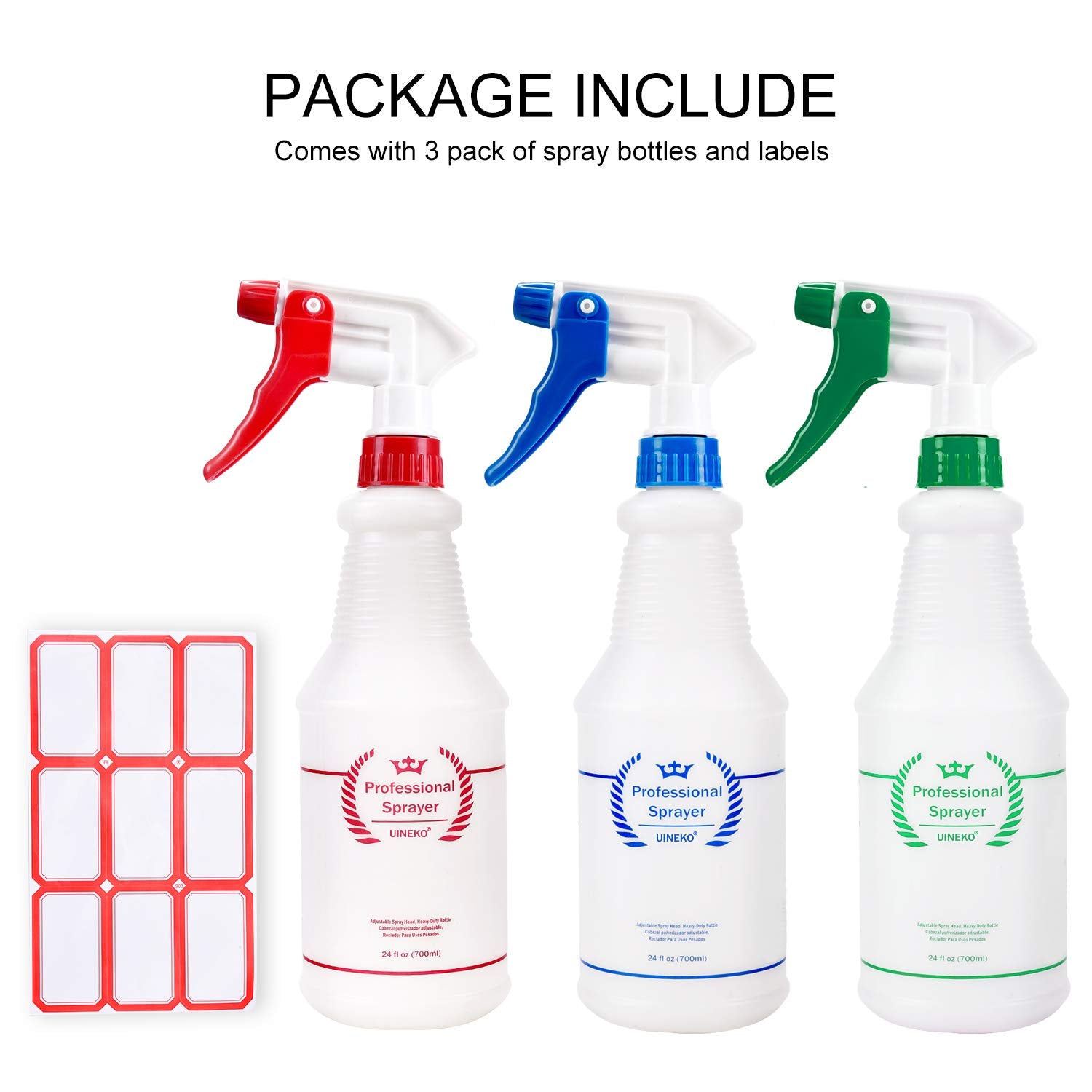 Professional Plastic Spray Bottles For Cleaning Solutions Leak Proof  Technology Empty 500 Ml/16 Oz Value Pack Of 2
